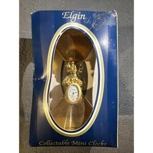 Elgin Collectable Mini Clocks Little Girl Praying NEW